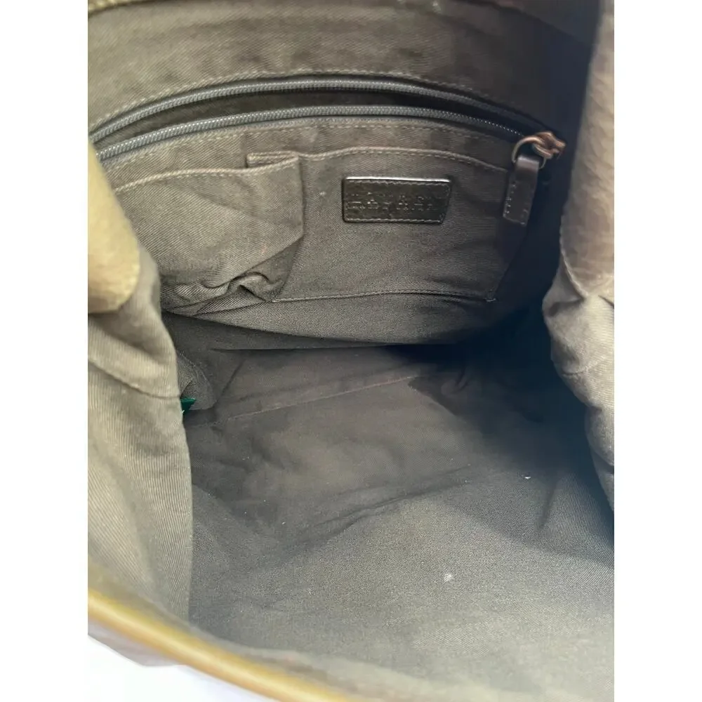 RALPH LAUREN RARE Vintage Soho Satchel, Green Leather